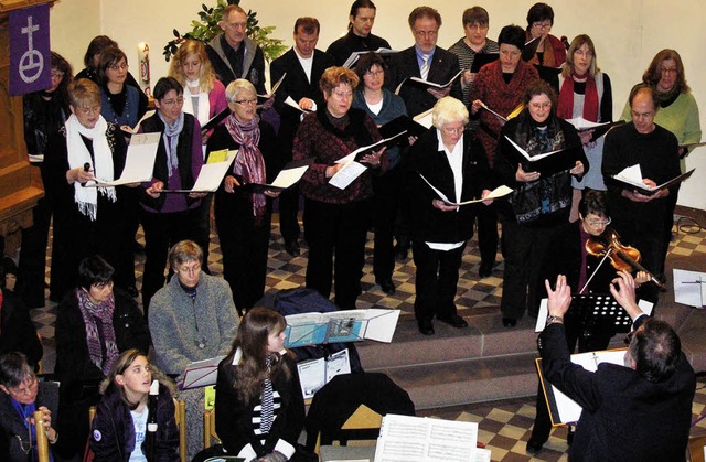 Der Flten- und Singkreis musizierte in der Bergkirche.  | Foto: Haberer