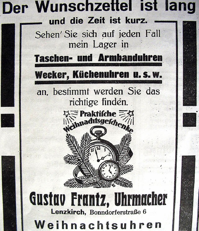 Anzeige aus dem jahr 1929  | Foto: Manfred-G. Haderer