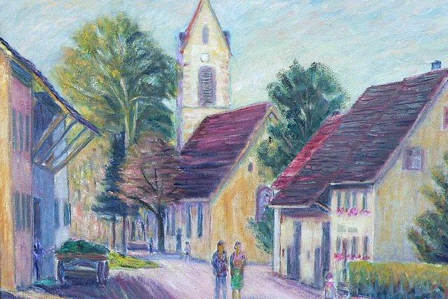 Das Dorf mit den Augen des Heimatmalers gesehen