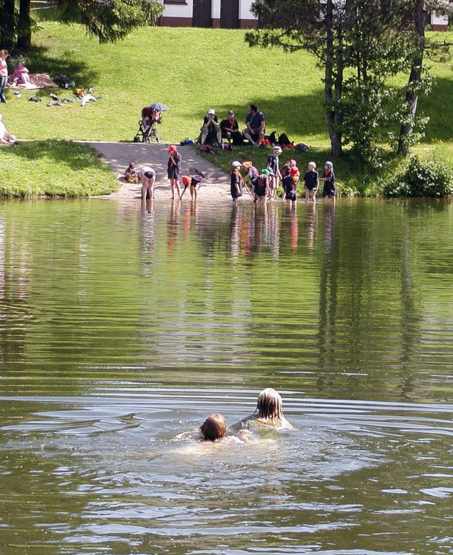 Auch heute schon nutzen die Herrischri...teil einen echten Badeparadieses sein.  | Foto: Archivfoto: Wolfgang Adam