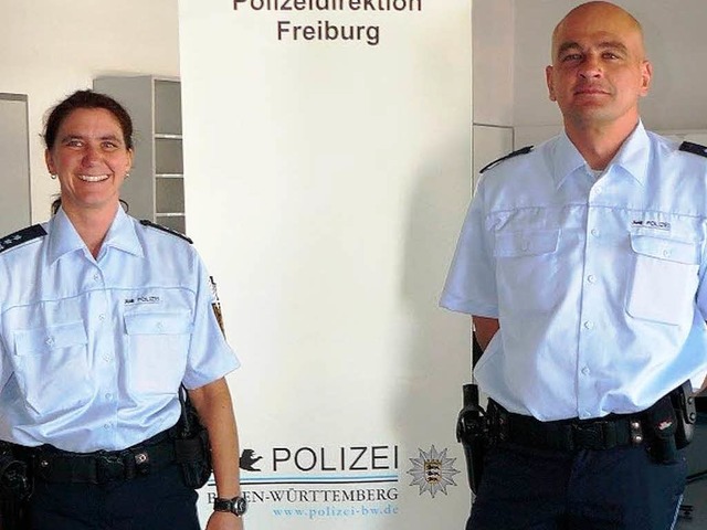 Blaue Uniformen werden bei der Polizei...Wrttemberg flchendeckend eingefhrt.  | Foto: Polizei