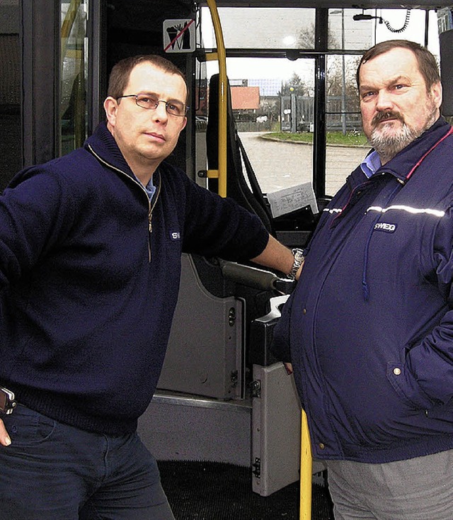 Ausgezeichnete Busfahrer:  Oliver Meier und Andreas Friedrich   | Foto: privat