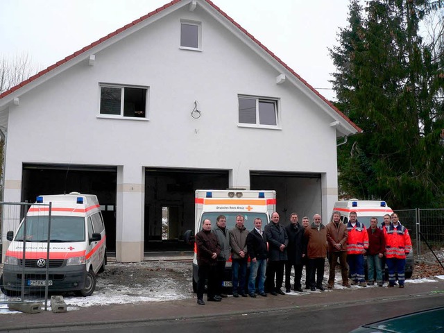 Der Rohbau der neuen Rettungswache in Herbolzheim ist fertig.  | Foto: Kurt Meier