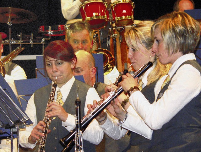 Die Stadtmusik Waldshut bei ihrem Jahreskonzert.   | Foto: herbst