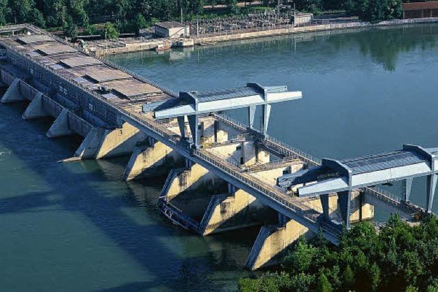 Rheinkraftwerk wird Grobaustelle