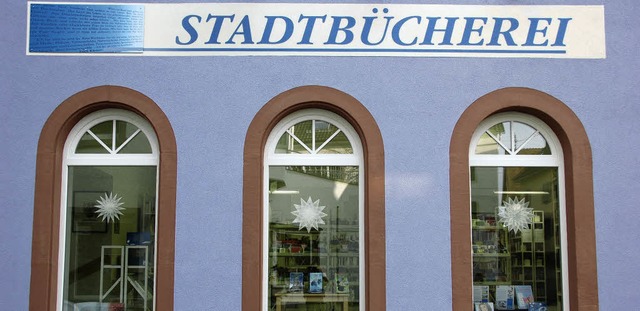 Beteiligt sich natrlich auch am Stadtjubilum: die kommunale Bibliothek.   | Foto: Markus Maier