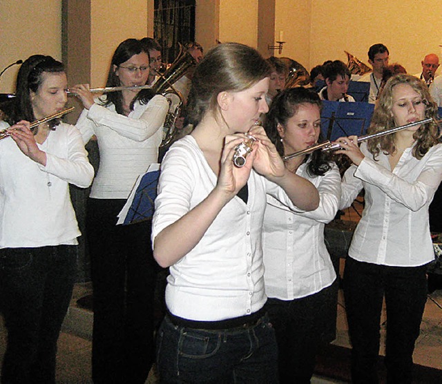 Auch der Musikverein Au war mit dabei.   | Foto: Anne Freyer