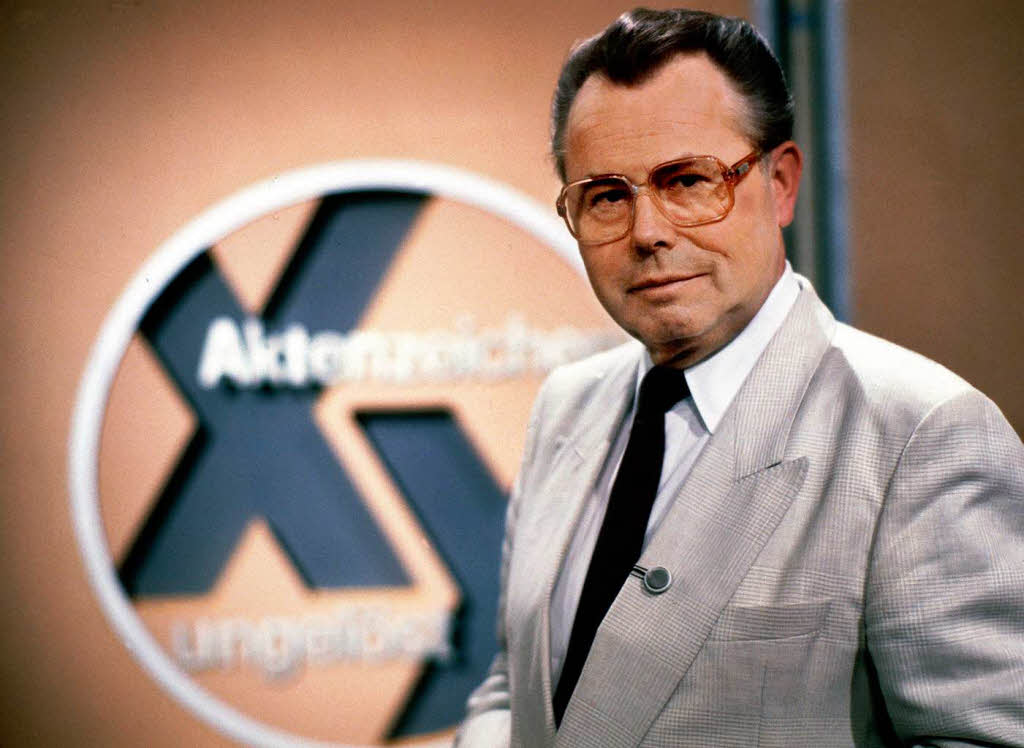 Der wohl berhmteste Verbrecherjger Deutschlands Eduard Zimmermann stirbt am 19. September mit 80 Jahren. Er lockte mit dem   TV-Klassiker „Aktenzeichen XY ... ungelst“ Millionen vor die Bildschirme.