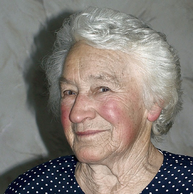 Hildegard Hgle 85 Jahre alt  | Foto: Aribert Rssel