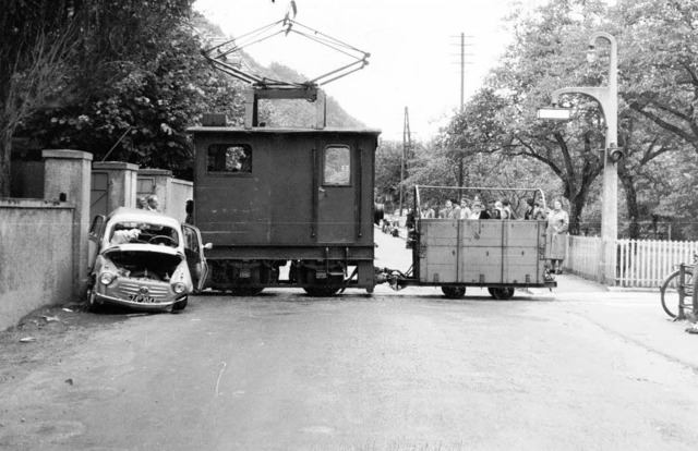 Seit wenigen Tagen hat Gutach eine neu...220;  mit einem Fiat 600 kollidierte.   | Foto: Archiv Florian cker