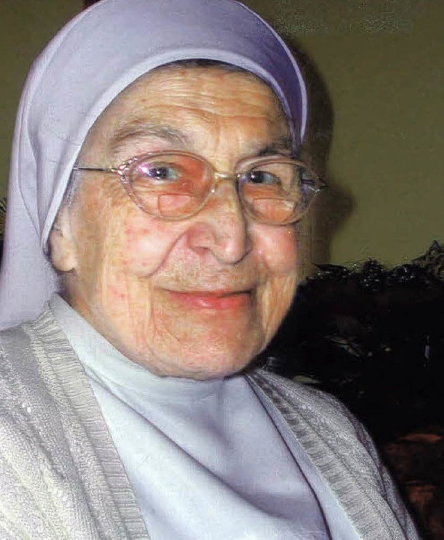 Schwester Martha, 85   | Foto: Uhl