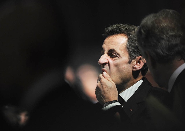 Frankreichs Staatschef Nikolas Sarkozy...hutz keine Fortschritte zu vermelden.   | Foto: AFP