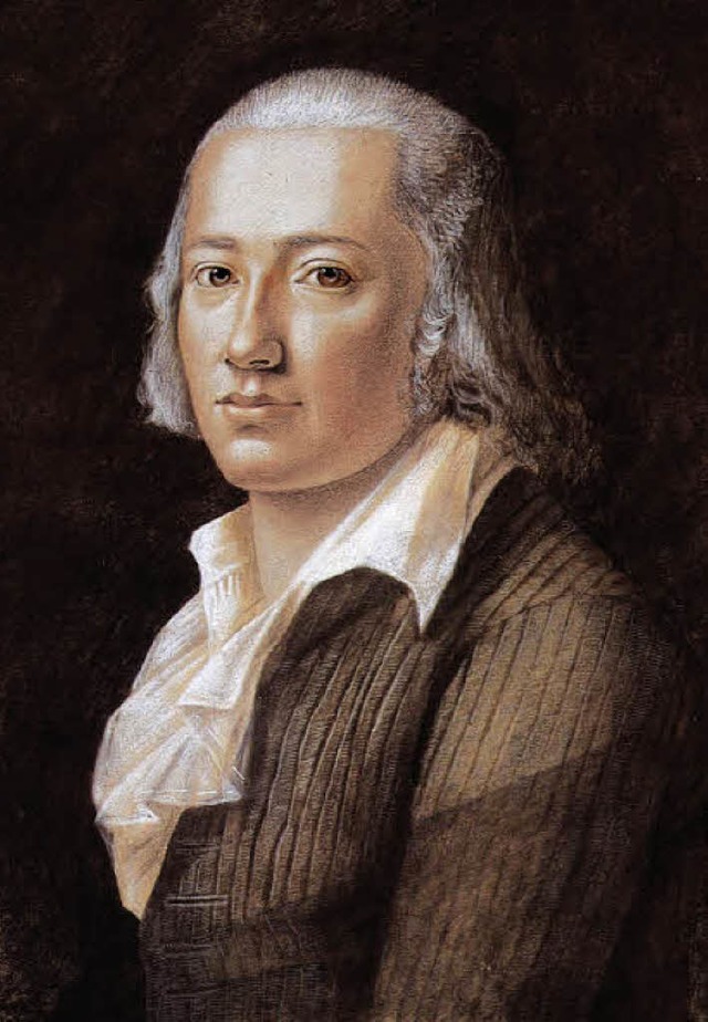 Friedrich Hlderlin,  Pastell von Franz Karl Hiemer aus dem Jahr 1792   | Foto: wikipedia