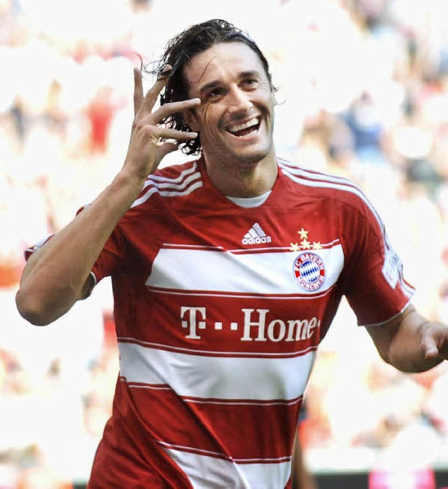 Freut sich, das Bayern-Trikot ausziehen zu knnen: Luca Toni   | Foto: ddp