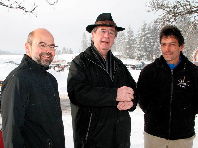 Ministerbesuch: Finanzminister Willi S... (links) und Stefan Wirbser (rechts).   | Foto: Eva Korinth