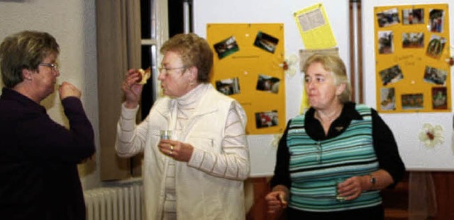 Auf Pinwnden dokumentierten die Schallbacher Landfrauen ihre Aktivitten.  | Foto: Reinhard Cremer