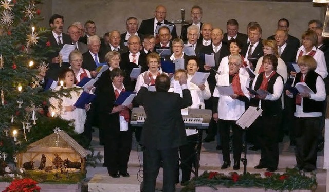 Die Chorgemeinschaft Burgheim/Hugsweier traf den Geschmack des Publikums.   | Foto: Frank Leonhardt