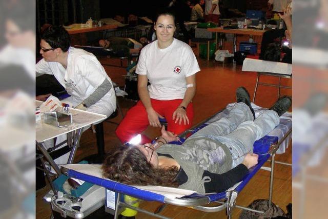 Große Bereitschaft zum Blutspenden