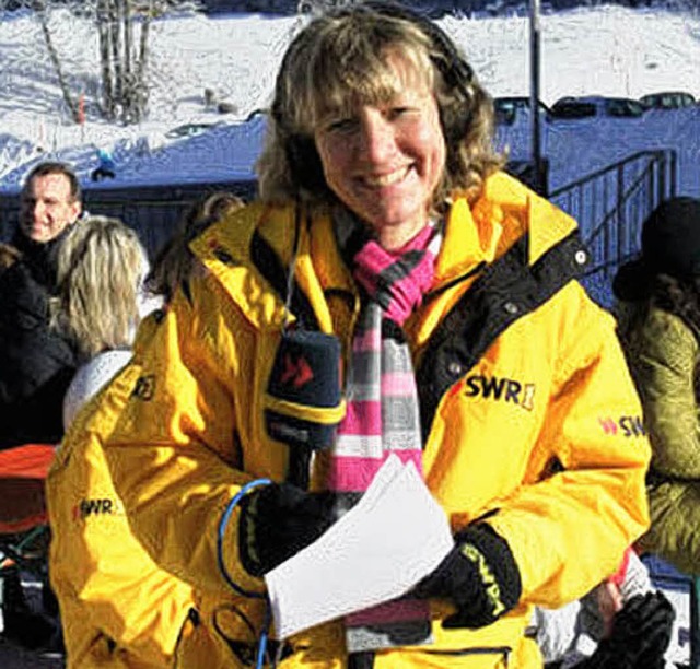 Petra Klein  moderiert zum zehnten Mal das SWR-Gipfelradio auf dem Feldberg.    | Foto: Eva Weise