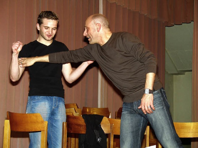 Dietmar Holzer (rechts, mit Tobias Bar...aus des Gastes in Elzach aufgefhrt).   | Foto: privat
