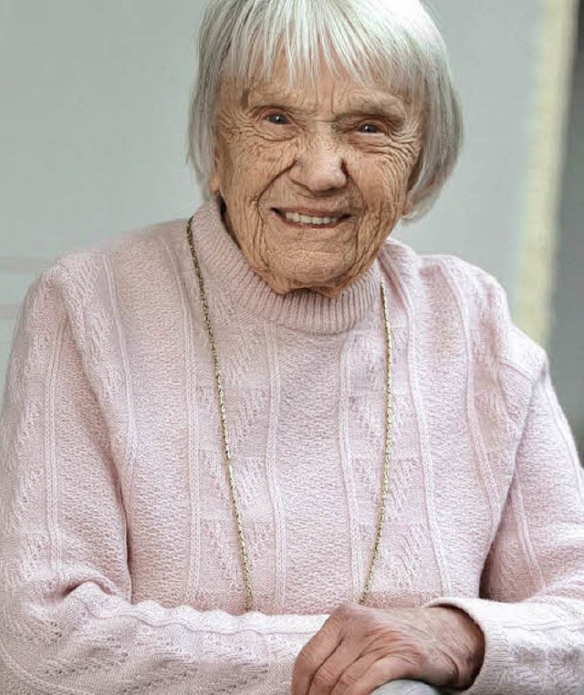 Sie wird heute 103 Jahre alt: Gertrud Ketterer.   | Foto: Heck