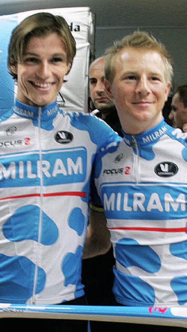 Die sportliche Speerspitze bei Milram:...Gerdemann (links) und Fabian Wegmann    | Foto: Roth