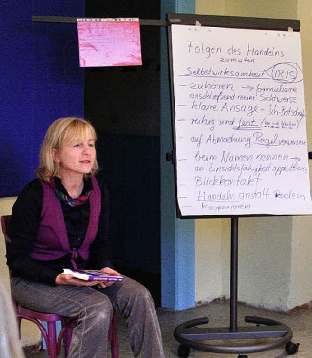Karin Lischer leitete den Kess-Kurs in Wyhlen.   | Foto: Silvia Eismann