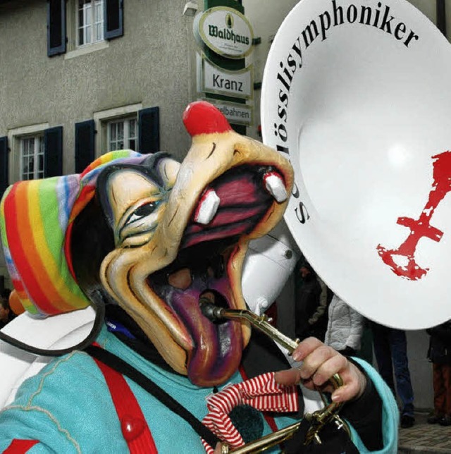 Die Inzlinger Schlsslisymphoniker bei...mzug am Rosenmontag 2009 in Inzlingen   | Foto: Heinz Vollmar