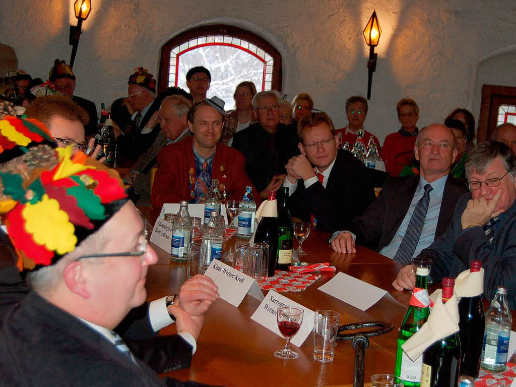 Humor und Ernsthaftigkeit zugleich prgten den Neujahrsempfang der Narrenzunft Bad Sckingen am Sonntag im Gallusturm.