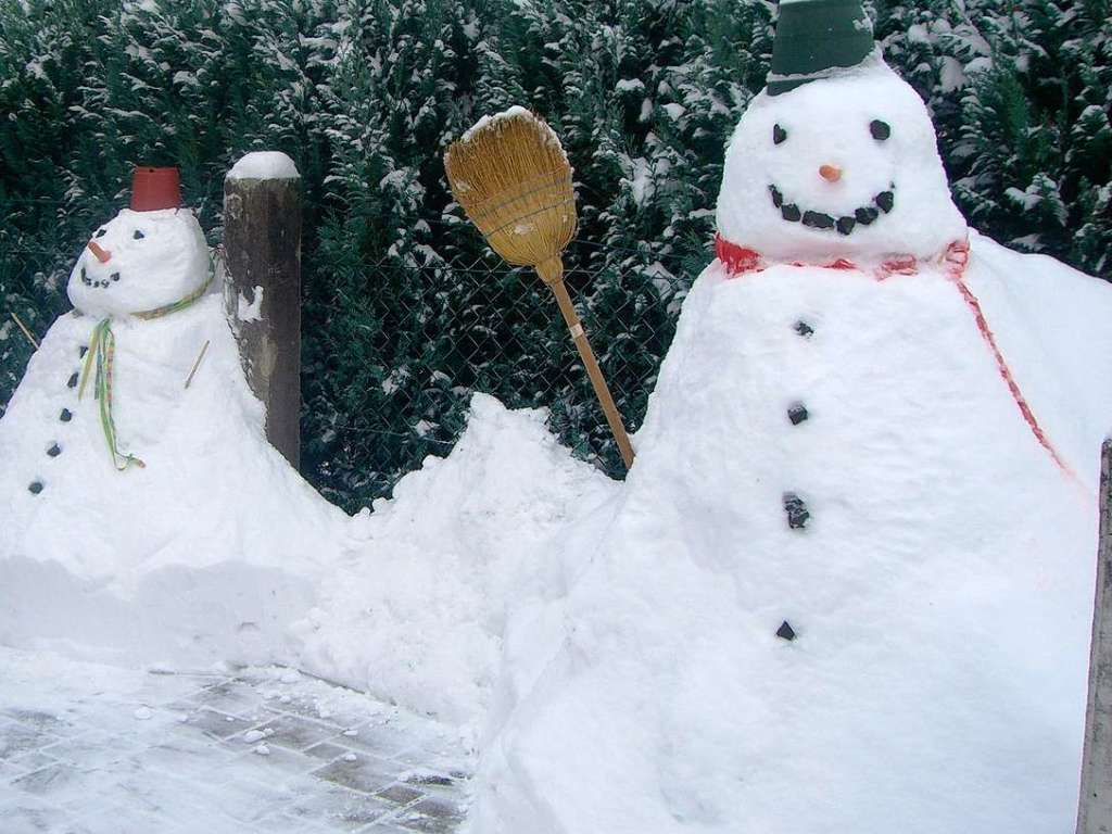 Snowy und Snowylinchen, zu Hause in Kehl-Neumhl, gebaut von Christel Mauler