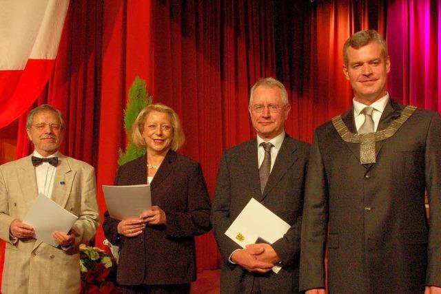 Drei Breisacher Bürger erhalten die Ehrenmedaille der Stadt