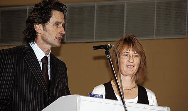 Hielten beim Neujahrsempfang Rck- und...ick: Klaus Brutschin und Elke Wrger.   | Foto: Hnig