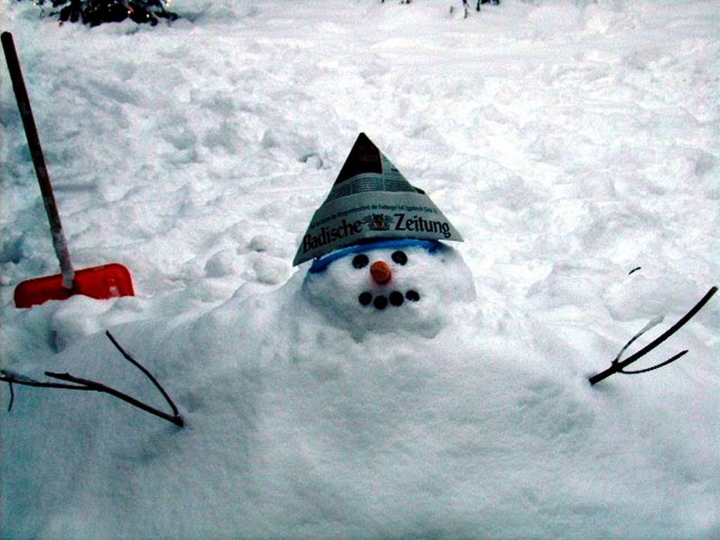 "Hier schreibt euch Vanessa, 8 Jahre aus Freiburg.Eure Kinderseite finden mein Schneemann Frosty und ich echt umwerfend!"