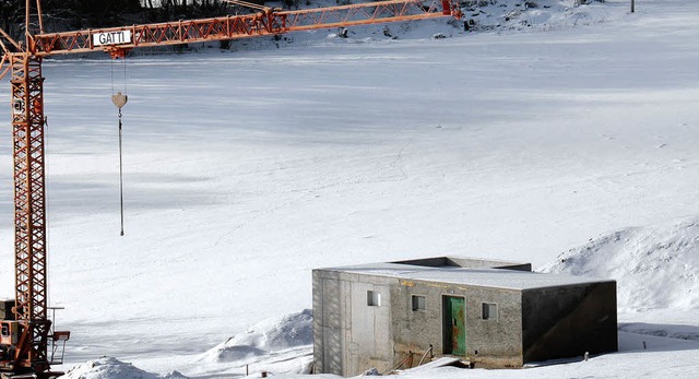 Mit der Erneuerung des Hochbehlters in Bulgenbach wurde bereits begonnen.   | Foto: Chris Seifried