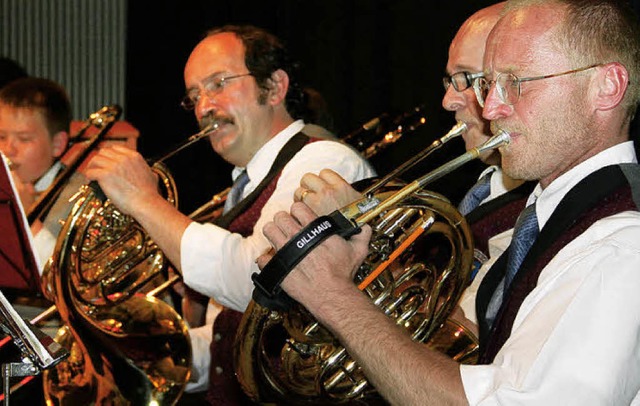 Fest verankert im Dorgeschehen: Musikverein Hausen an der Mhlin   | Foto: Martina Faller