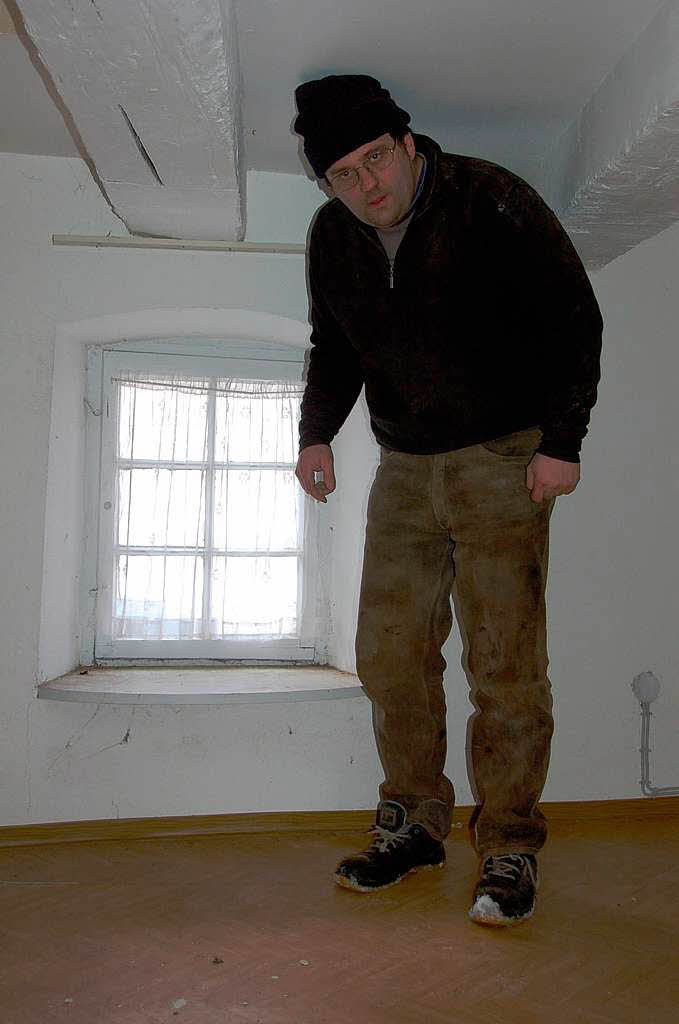 Sieht aus wie bei Gullivers Reisen: In dem Haus gibt’s ein 1.65 Meter hohes Zwischengeschoss – vielleicht ein frheres Kinderzimmer?