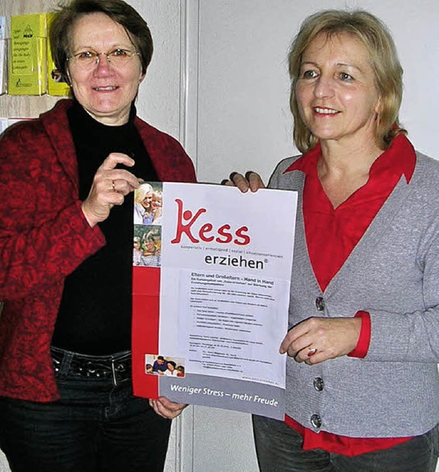 Karin Paulsen-Zenke (links) und Karin Lischer werben fr den neuen Kurs.   | Foto: Claudia Gempp