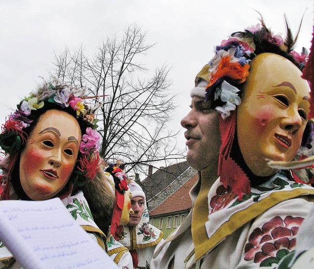 Das Hanselliedle-Singen hat  Tradition...muss sanften Spott aushalten knnen.    | Foto: Dangel