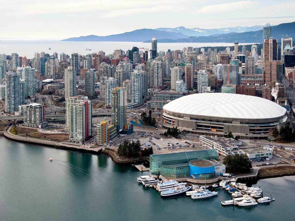 Das BC Place-Station aus der Vogelperspektive. Hier werden  die Erffnungs- und Abschlussfeier stattfinden.