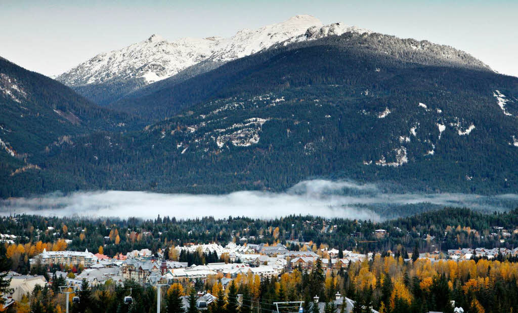 Beeindruckende Berge: der Wintersportort Whistler