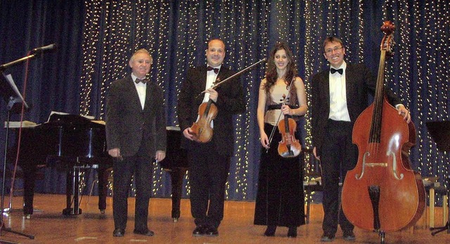 Das Franz-Lhar-Quartett bei einem seiner Auftritte im Bad Krozinger Kurhaus.  | Foto: . Privat