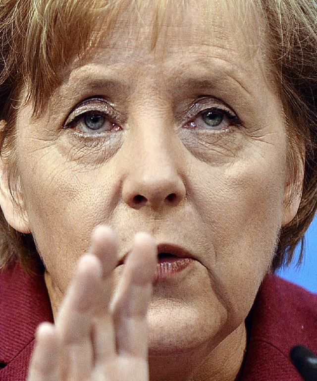 Merkel findet sich selbst konservativgenug.  | Foto: DDP