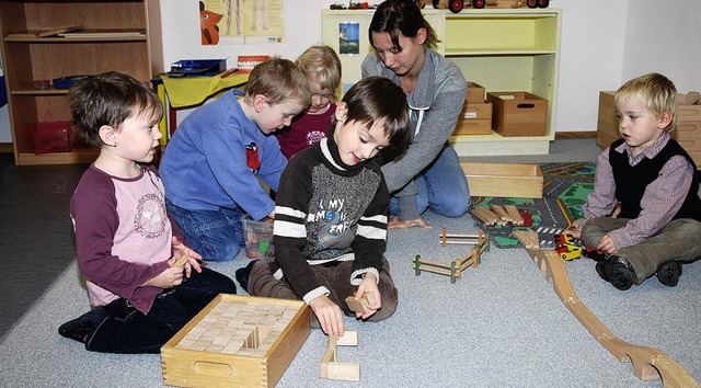 Der  Kindergarten Eschbach beansprucht...indergartenleiterin Jacqueline Kalt.    | Foto: Lins
