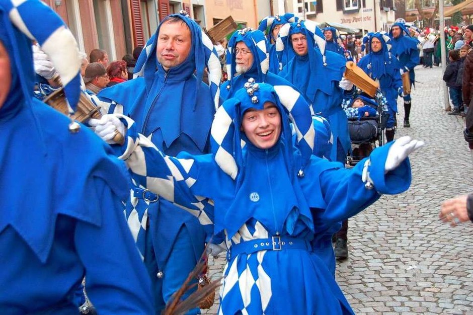Die Staufener Schelmenzunft feierte mit einem großen Jubiläumsumzug ihr 75-jähriges Bestehen. (Foto: Markus Donner) Die Staufener Schelmenzunft feierte mit einem großen Jubiläumsumzug ihr 75-jähriges Bestehen. (Foto: Markus Donner)