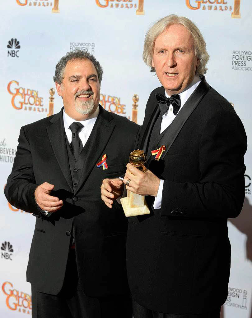 Golden Globe fr Avatar: James Cameron (rechts) und Prodzuent Jon Landau.