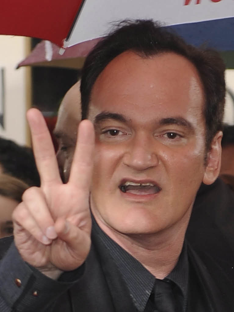 Quentin Tarantino in Siegerstimmung