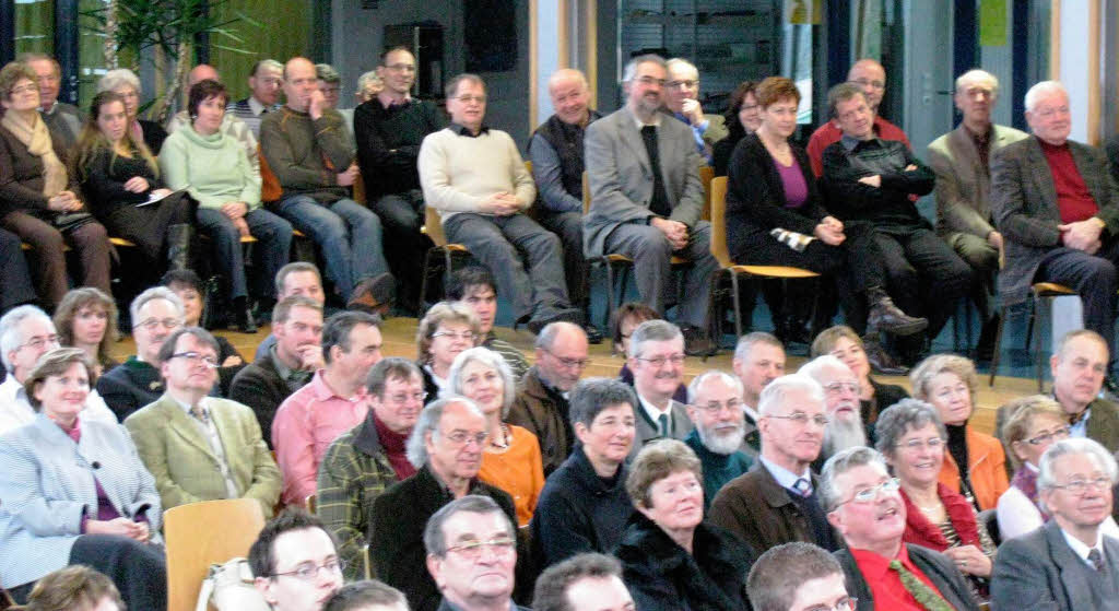 Viele Brger kamen zum Neujahrsempfang in Mnstertal.