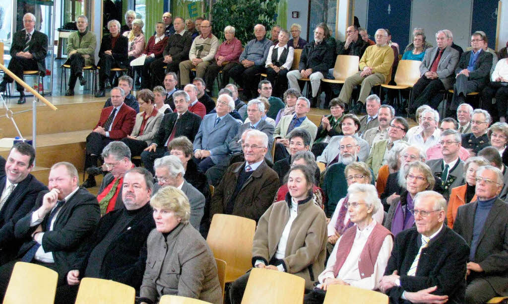 Viele Brger kamen zum Neujahrsempfang in Mnstertal.