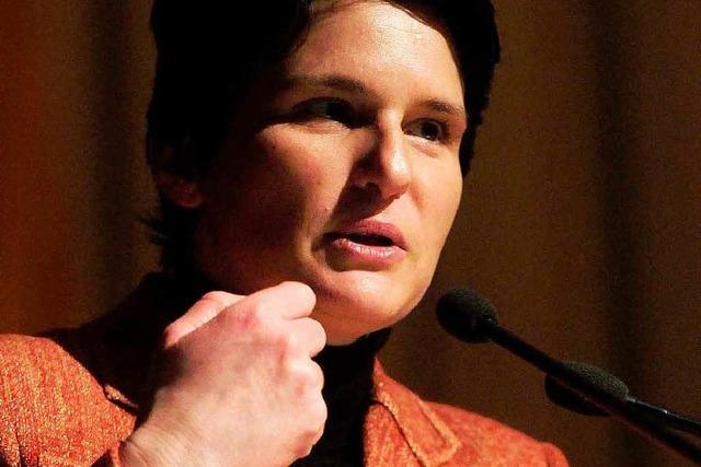 Umweltministerin Tanja Gönner empfiehlt die Urschrei-Therapie