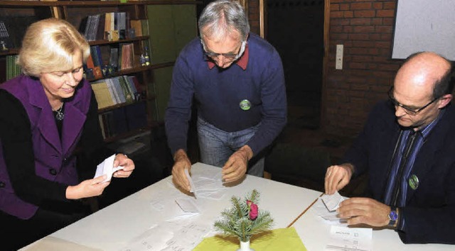 Mehrfach konkroliierte die Wahlkommiss...hard Schamotzki - die Zahl der Stimmen  | Foto: Zimmermann-Duerkop